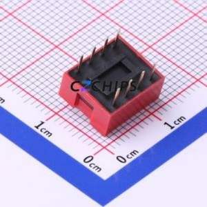 DSWB04LHGET DIP Switch Through hole Component (THT) Switch Flat Toggle, Raised Type Single Pole Single Throw 4 2.54mm - Product Image 2