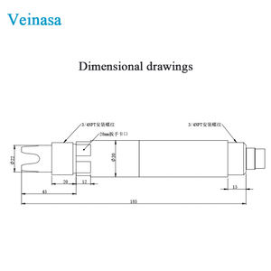 XS-CLI406-4-20mA औद्योगिक ऑनलाइन उच्च सटीकता क्लोराइड आयन मीटर टेस्टर आईपी 68 सुरक्षा 12-24 वी डीसी क्लोराइड आयन इलेक्ट्रोड - Product Image 2