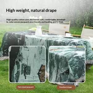 Housse de canapé <span class=keywords><strong>tapisserie</strong></span> style nordique, paysage apaisant, tissée à la machine, multifonctionnelle, lavable à la main, pour camping et pique-nique - Product Image 3