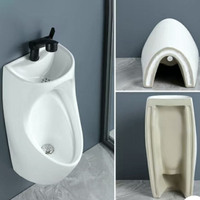 Urinario de Cerámica Minimalista de Grado Comercial, Colgante de Pared, Anti-Salpicaduras, para Hoteles, Centros Comerciales, Oficinas, Renovaciones, Suministro al por Mayor