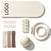 Kit de Pilates en silicone personnalisé : Tapis de yoga, haltères, barre de musculation, anneau de résistance, bracelets de cheville et de poignet, accessoires de Pilates