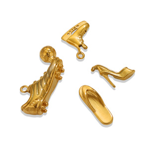 Shoe Charms Gallery | Wholesale18K PVD Gold Plated Stainless Steel <b>Roller</b> Skate, Slipper, High Heel Shoe for DIY Jewelry Making - Product Image 3