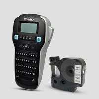 Ruban adhésif durable DYMO noir sur blanc de 12 mm, cassette de recharges d'étiquettes D1, compatible avec l'imprimante d'étiquettes modèle 45013
