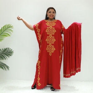 Vêtements islamiques, robe en satin africain STA2675F, kaftan congolais, abaya - Product Image 5