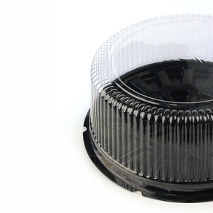 Hersteller Massen verkauf Kunststoff box Tiefzieh verpackung 12,5 Zoll Kunststoff runde Käsekuchen Schokoladen kuchen box - Product Image 2