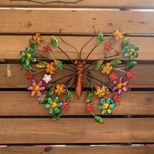 Hiasan Taman Logam Kupu-kupu Patung Menggantung Hiasan Dinding Seni - Product Image 5