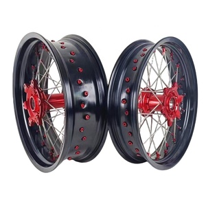Ruedas Supermoto de 17 Pulgadas para EXC SXF 125 250 450 500, Llantas de Aluminio CNC Anodizado Resistentes para Motocross, Juego de Rines para Husqvarna - Product Image 4