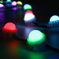Lumières LED RGB pour la maison SHIJI Holiday Ws2811 Rgbic Ucs1903, lumières RGB extérieures de 30 mm, points lumineux LED RGB, lumières de Noël permanentes