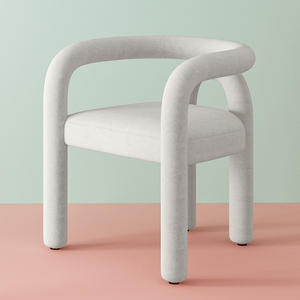 <span class=keywords><strong>Silla</strong></span> de Terciopelo Multicolor, Estilo Moderno y Minimalista, para Tocador, con Reposabrazos de Tubo Redondo Integrado y Estable, para Uso en Vestidor - Product Image 2