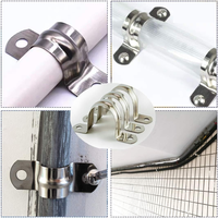 Pince de selle de tuyau en acier inoxydable 201 en forme de U pinces de bande de réparation de tuyau boucle Clips OEM
