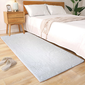 Alfombra Antibacteriana, Gruesa y Antideslizante de Piel Sintética de Conejo para Dormitorio, Alfombra de Cabecera, Tapete para Sala de Estar, Personalizable y en Stock - Product Image 3