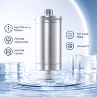 Filtre de Robinet ACF en Acier Inoxydable 304 Certifié NSF 42, Sain, 5 Étapes d'Élimination du Chlore, Logo Personnalisé OEM, pour Comptoir Domestique