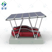 Support de carport solaire réglable en angle de pente Zhongxuan - Structure photovoltaïque anodisée résistante au vent (60 m/s) - Système solaire à 10 ans de garantie