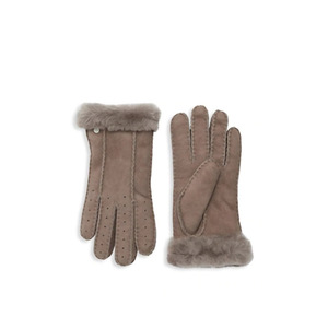 Gants en cuir pour hommes et femmes, chaud, en fourrure d'agneau, classique, de conduite, en cuir, à la mode, avec Logo personnalisé - Product Image 2