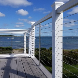 Balustrade <span class=keywords><strong>de</strong></span> sécurité moderne pour <span class=keywords><strong>balcon</strong></span> <span class=keywords><strong>en</strong></span> acier inoxydable et <span class=keywords><strong>bois</strong></span> pour hôtel - Product Image 4