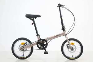 <span class=keywords><strong>Bicicleta</strong></span> Plegable de Montaña de Una Velocidad, Cuadro de Acero, Llanta de Aleación de Aluminio de <span class=keywords><strong>16</strong></span> Pulgadas, Frenos de Disco, Asiento Cómodo, para Todo Tipo de Montaña - Product Image 2