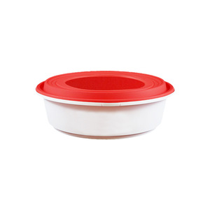 Round Food Grade PP Container With Lid For Takeout Heating Refrigeration Disposable Packaging - Product Image 1