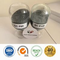 Carbure de silicium vert (SiC) de qualité industrielle 99% Série GC Grain P80 P90 P100 P120 P180 pour disques de découpe et meules en papier de verre
