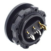 Interruptor Basculante de CC de 12V-24V con Carcasa, SPST, Encendido/Apagado, 3 Pines, con Soporte