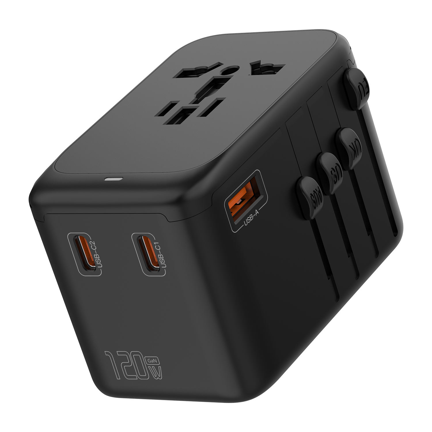Universal Travel Adapter With USB C Port, 5-in-1 Worldwide Travel - Foto 5
