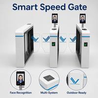 Tornello Automatico a Barriera Girevole con Riconoscimento Facciale, RFID e Codice QR