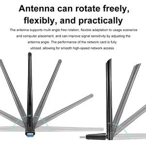 Adaptador <span class=keywords><strong>USB</strong></span> WiFi 6 AX900 de 900 Mbps, 2 en 1, Tarjeta de Red BT 5.4, <span class=keywords><strong>Antena</strong></span> de 2.4G y 5Ghz de 5dbi, Receptor <span class=keywords><strong>USB</strong></span> Wifi, Sin Controlador <span class=keywords><strong>para</strong></span> <span class=keywords><strong>PC</strong></span> - Product Image 4