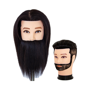 Đầu Mannequin Tập Tóc Nam 54cm Có Tóc Tổng Hợp, Râu Thẳng Tự Nhiên Dùng Cho Salon, Thợ Cạo Tóc, Thực Hành Cắt Tóc, Cạo Râu - Product Image 5