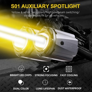 Sanvi New Arrival S01 Automotive 2 Color Led Headlight Bulb Spotlight High Low Beam Motor Fog Lens Spotlight Work Lamp Replace - Product Image 2