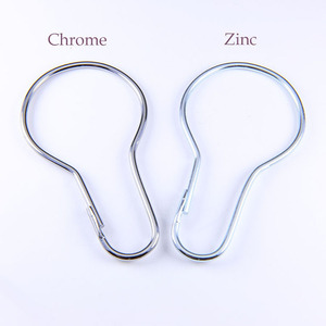 Modern Stainless Steel Shower Curtain Clip Holder Ring Durable Metal <b>Hook</b> for Bathroom Curtain Attachments - Product Image 5