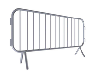 Clôture temporaire amovible portable |   Barrière de sécurité naturelle écologique, résistante à la rouille et à l'eau, avec structure en acier de 4 pieds de haut
