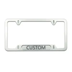 Factory Custom Auto Nummer Frame Plastic Nummerplaat Aluminium 4 Gaten Frame Kentekenplaathouder
