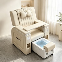 Fauteuil de beauté multifonctionnel pour manucure, pédicure, massage électrique, bain de pieds et soin des ongles