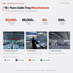 รางเคเบิลโลหะกัน<span class=keywords><strong>ไฟ</strong></span>แบบชุบสังกะสีสำหรับภายนอกอาคาร พร้อมอุปกรณ์เสริม - Product Image 3