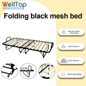 Cama Plegable Portátil Moderna con Marco Metálico y Ruedas para Hospital, Dormitorio, Hotel y Exteriores, Venta al Por Mayor de Fábrica - Product Image 4
