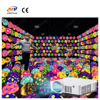Jeux 3D interactifs pour enfants Jeux de projection de sol interactifs Bouncy Rotating Jumping Sphere Ball Jeux de projecteur 3D
