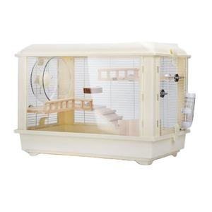 Jaula de hámster transparente Extra grande de lujo Botón moderno Villa sólida Rueda para correr Calidad de plástico OEM Jaula de hámster para mascotas personalizada - Product Image 2