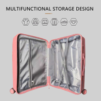 Juego de Maletas Rígidas Marksman Oxford PP con Ruedas Giratorias, 4 Combinaciones Fijas TSA, Ecológicas, Ligeras, Impermeables, de Poliéster, de Lujo, Unisex
