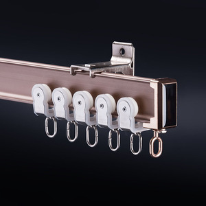 Rail de rideau flexible pliable en alliage d'aluminium coulissant silencieux monté au plafond IKSUN Offre Spéciale pour hôtel à la maison - Product Image 2