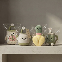 Peluche personnalisée OEM ODM en forme de truelle, thème outils, marque botanique, mascotte, en tissu écologique