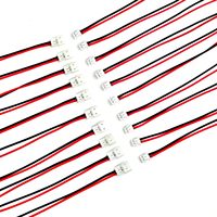 Câble assemblé avec conducteur en cuivre ZH 1.5, isolation en PVC, faisceau de câbles, connecteur JST 2 broches, 26AWG pour automobile, hélicoptère RC, LED