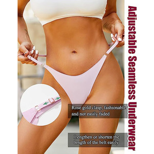 Braguitas Ajustables Personalizadas Under Lulu para Chicas Jóvenes, Tanga Sexy para Fiestas - Product Image 4