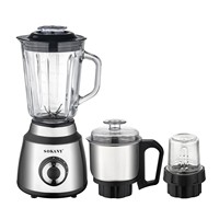Mixeur à jus en verre 2-en-1, robot culinaire santé et broyeur transfrontalier, vente directe usine