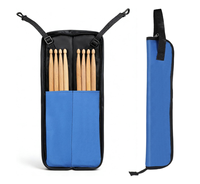 Sac pour baguettes de batterie, petite trousse de rangement portable pour baguettes avec crochets métalliques pour batteur