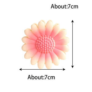 Pince à cheveux marguerite en plastique pince à cheveux requin 7cm givré évider pinces simples pinces pour fille pinces à cheveux pour femmes - Product Image 5