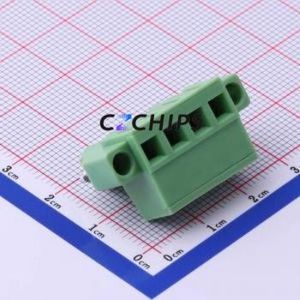 XY2500F-AS-5.0-4P Plug-in Terminal Block P=5mm Connector Plug Screw Fixing 1x4P 5mm - Product Image 2