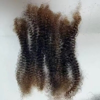 Cheveux Humains Remy 4C Afro Crépu Ondulé En Vrac Pour Tresses Torsadées, 100% Extensions de Cheveux Birmans Pour Tressage