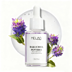 Commercio all'ingrosso Private Label naturale Bakuchiol rimpolpante siero Anti-Winkle illuminante cura della pelle Bakuchiol siero viso con peptidi - Product Image 1