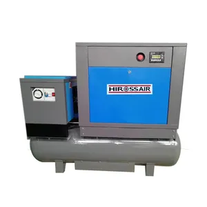 Secador de ar refrigerado, atacado, tanque de armazenamento de ar, parafuso integrado, compressor de ar