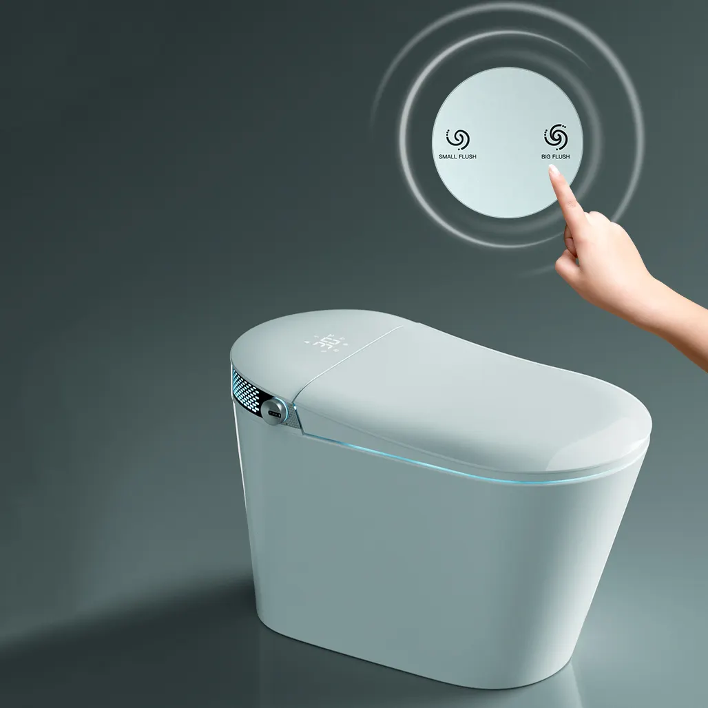 सम्राट सेनेटरी वेयर लक्जरी बुद्धिमान स्वास्थ्य सुरक्षित बचत पानी स्वत: स्वयं-स्वच्छ नई डिजाइन शौचालय