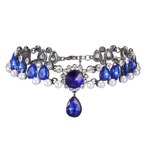 <span class=keywords><strong>Girocollo</strong></span> di collane da tennis con <span class=keywords><strong>perline</strong></span> di cristallo di strass rosa bianco colorato all'ingrosso per il fornitore di feste - Product Image 1